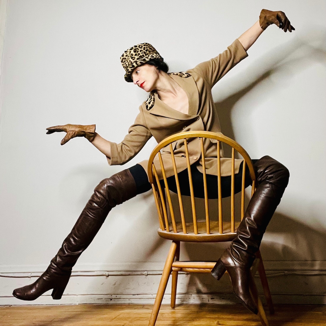 ★Vintage 70s made in Italy ポンチョ 60s Boots, 70s Boots, Italy Boots, Thigh High Boots, Brown
