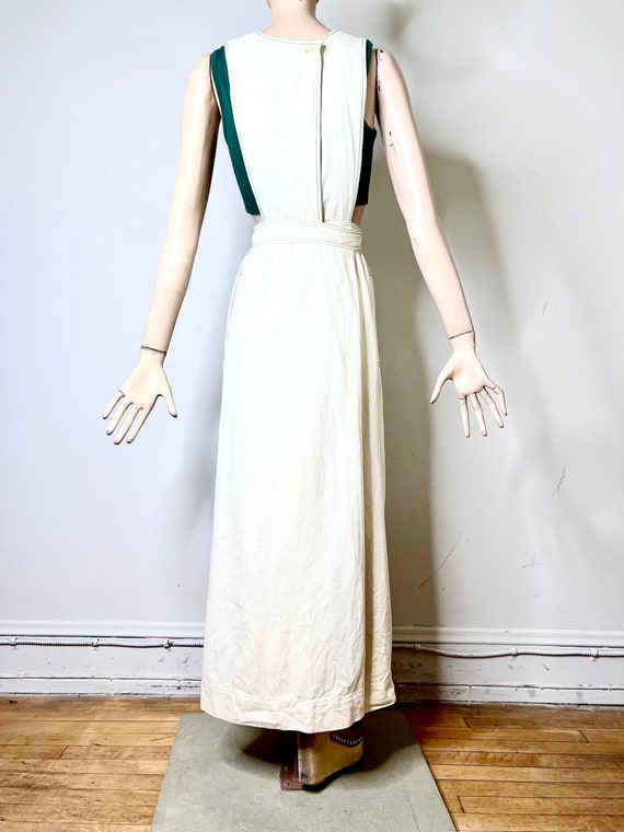 vintage apron pinafore dress, embroidered dress, … - image 9