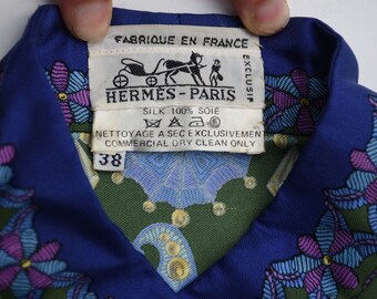 トップス 80s HERMES Shirt Bespoke Made in French 80s HERMES Shirt Bespoke Made in French Vintage 80s Hermes