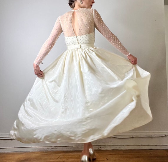vintage 80s gown, 80s dress, rhinestone dress, mo… - image 8