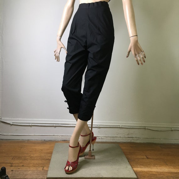 vintage 50s pants, sanforized, cotton pants, capr… - image 2