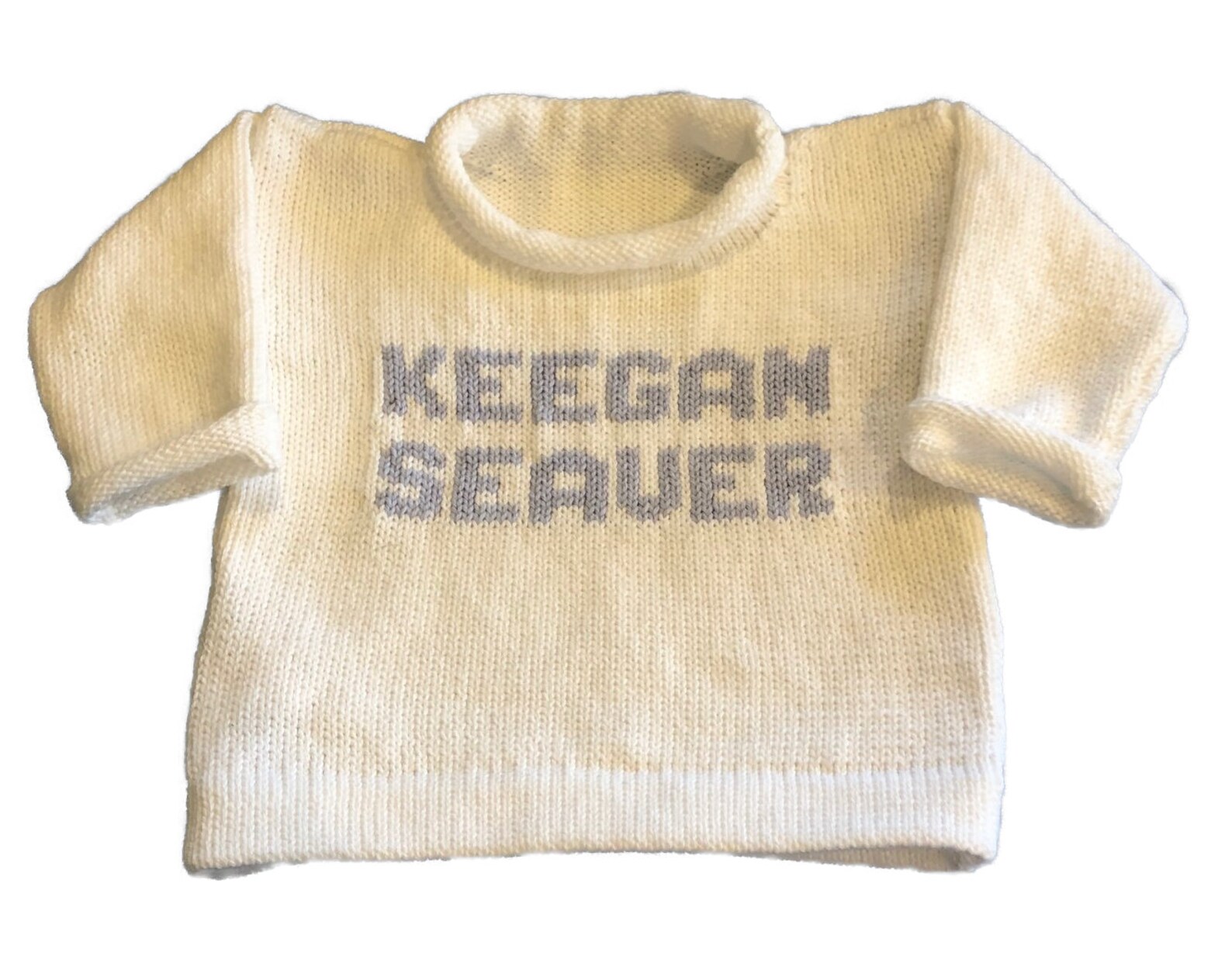 Custom Knits Name Pullover Sweater for Kids Etsy