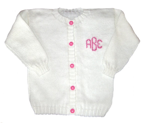 Monogrammed baby store sweater