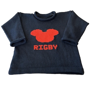 Personalized Mickey Mouse Sweater for Kids | Children&#39;s Gift | Customized Kids Sweater | Mickey mouse Sweater | Disney kids shirts |