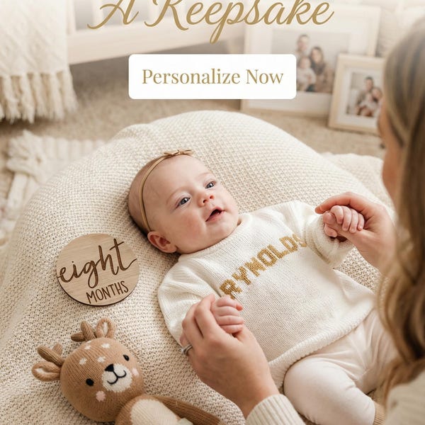 Suéter de punto personalizado / Suéter personalizado para bebés y niños / Ropa de invierno para bebés / Suéter de bebé / Suéter de bebé /