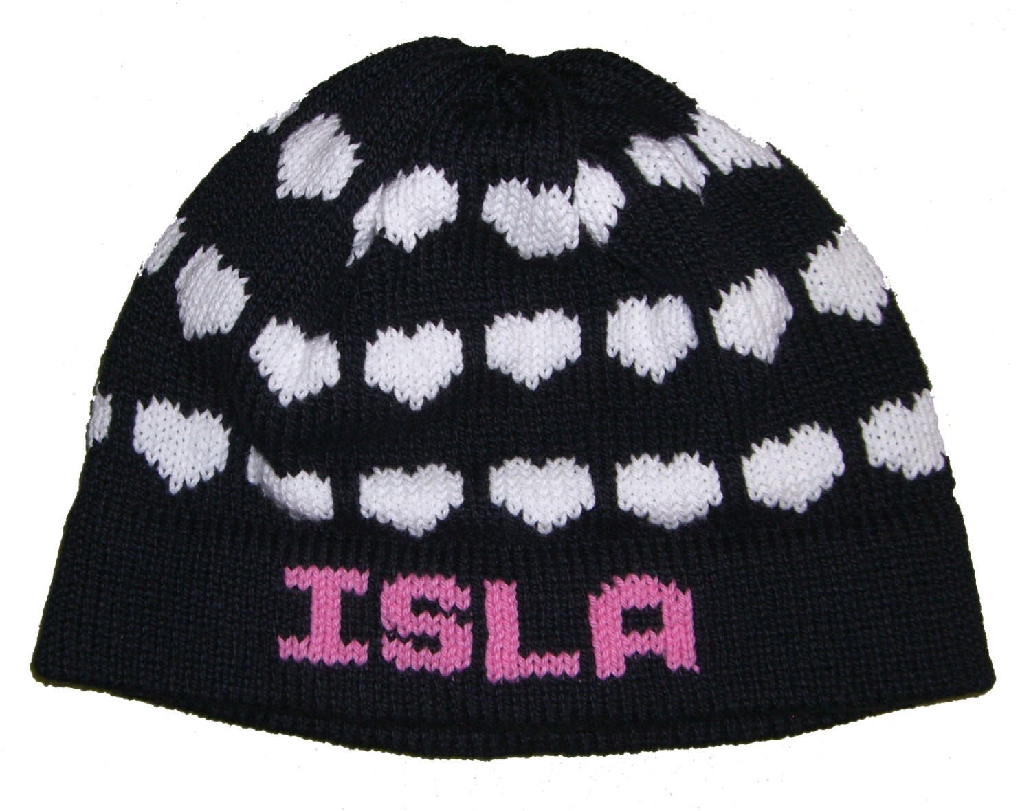 Personalized Hearts Name Hat Etsy
