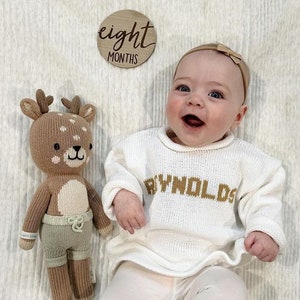 Custom Knit Pullover | Personalized Sweater for Baby and Kids | Winter clothes for babies | Baby pullover | Baby Sweater |