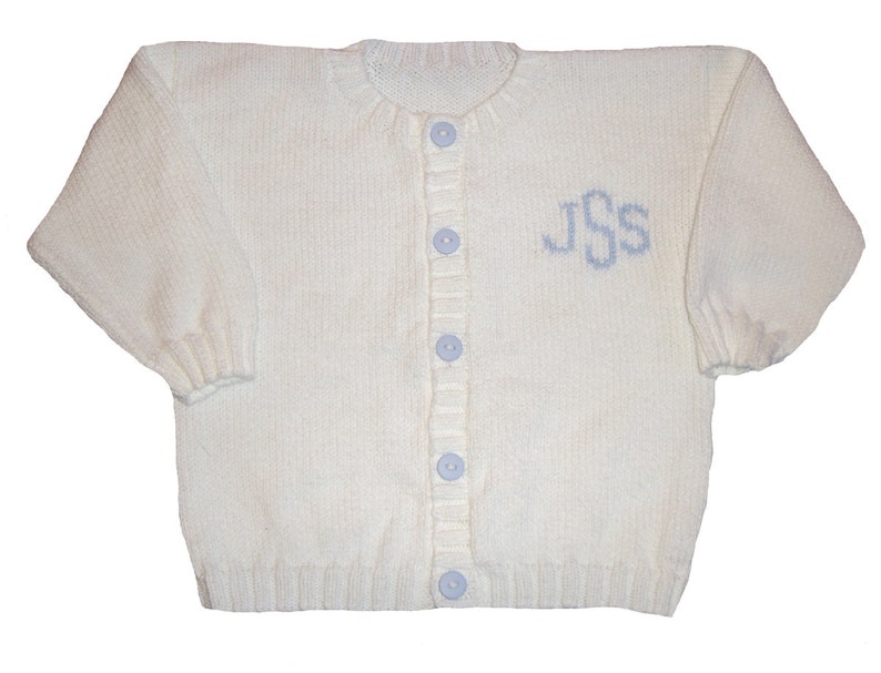 Monogrammed Baby Cardigan