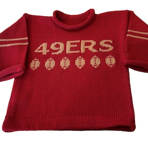 Suéter personalizado con el espíritu del equipo de los San Francisco 49ers