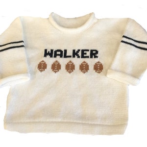 Personalized Football Sports Name Sweater