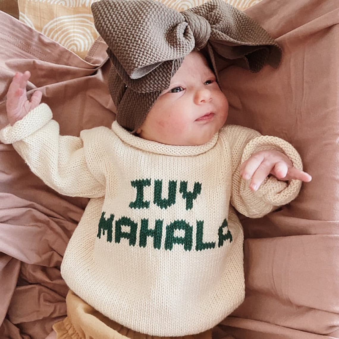 Custom Knits Name Pullover Sweater for Kids Etsy