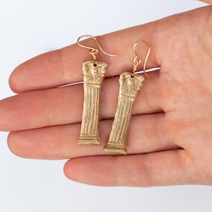 The Acropolis Corinthian Greek Column Earrings