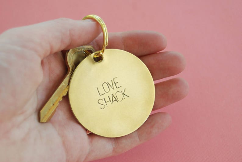Funny Custom Stamped Key Ring Key Chain Etsy