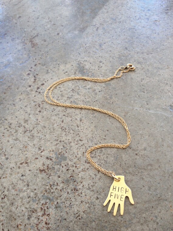 High Five Necklace Etsy Australia