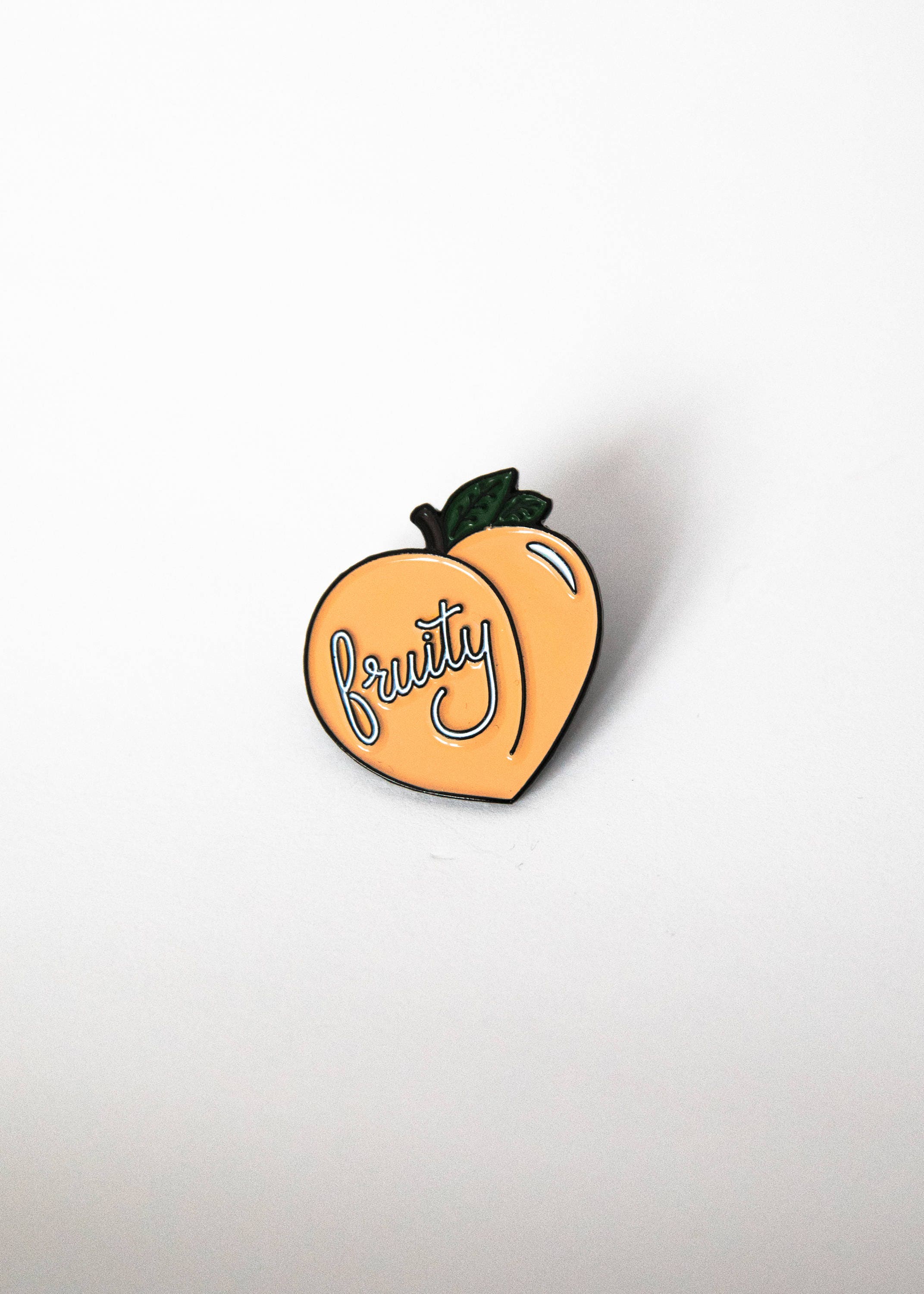 Fruity Peach Enamel Lapel Pin Etsy