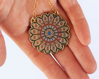 Rose Window Necklace