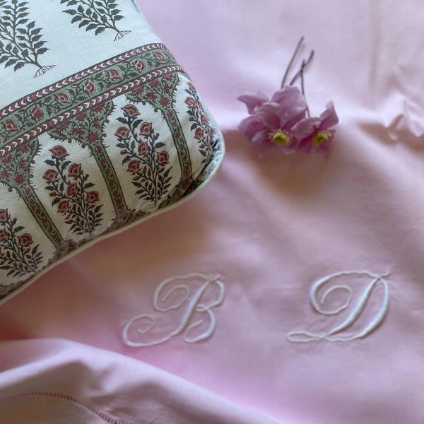 Drap Ancien Rose Bonbon