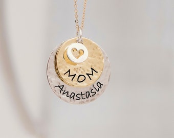 Personalized Mom Necklace, Christmas Gift for Mom, Nana Necklace, Grandmother Necklace, Necklace for Mom from Kids, Necklace for Grandma