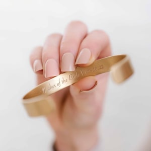 Mutter der Braut Geschenk, Inspirational Manschette Armband Hochzeitsgeschenk für Mama, Mutter der Braut Schmuck, Hochzeitsgeschenk von Tochter