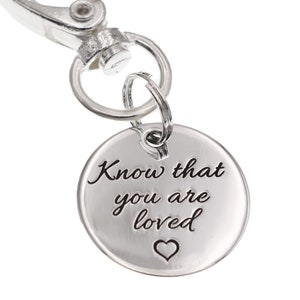 Personalized Message Keychain, Valentine&#39;s Day Gift for Him Her, 925 Sterling Silver Keychain, Husband Wife 25th Wedding Anniversary Gift