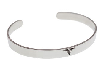Pulsera de alerta médica, alerta de alergias, joyería de alerta médica, pulsera con sello de mano, brazalete personalizado, pulsera de identificación médica, alerta de diabetes
