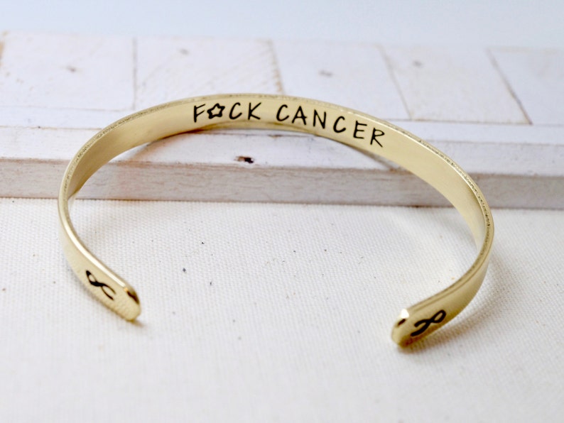 Cancer Bracelet Personalized Cancer Survivor Bracelet Cancer Etsy