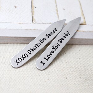 Custom Collar Stays - Gift for Him, Christmas Gift, Dad Gift, Daddy Accessories, Gift from  Kids, Gift for Grandpa, Grandfather Gift