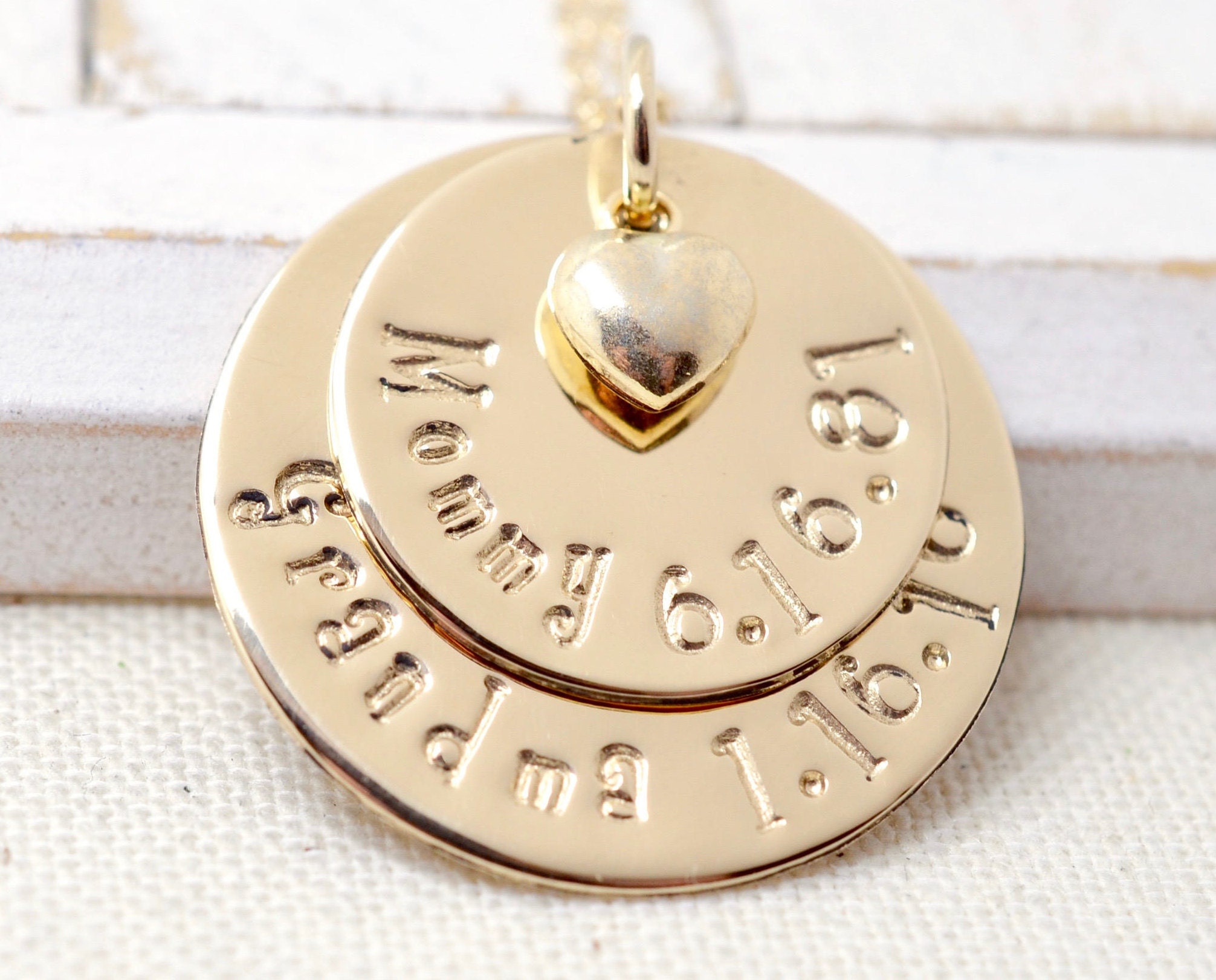 Gold Grandma Necklace Necklace for Grandma Gift for Grandma Etsy