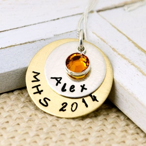 Custom Graduation Necklace, Graduation Gift, Graduation Jewelry, College Graduation, High School Grad Gift, Grad Necklace, Gift for Class of