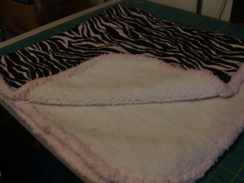 1 bib and 1 burp rag Microfleece from Springs Creative Super Soft Baby Blanket