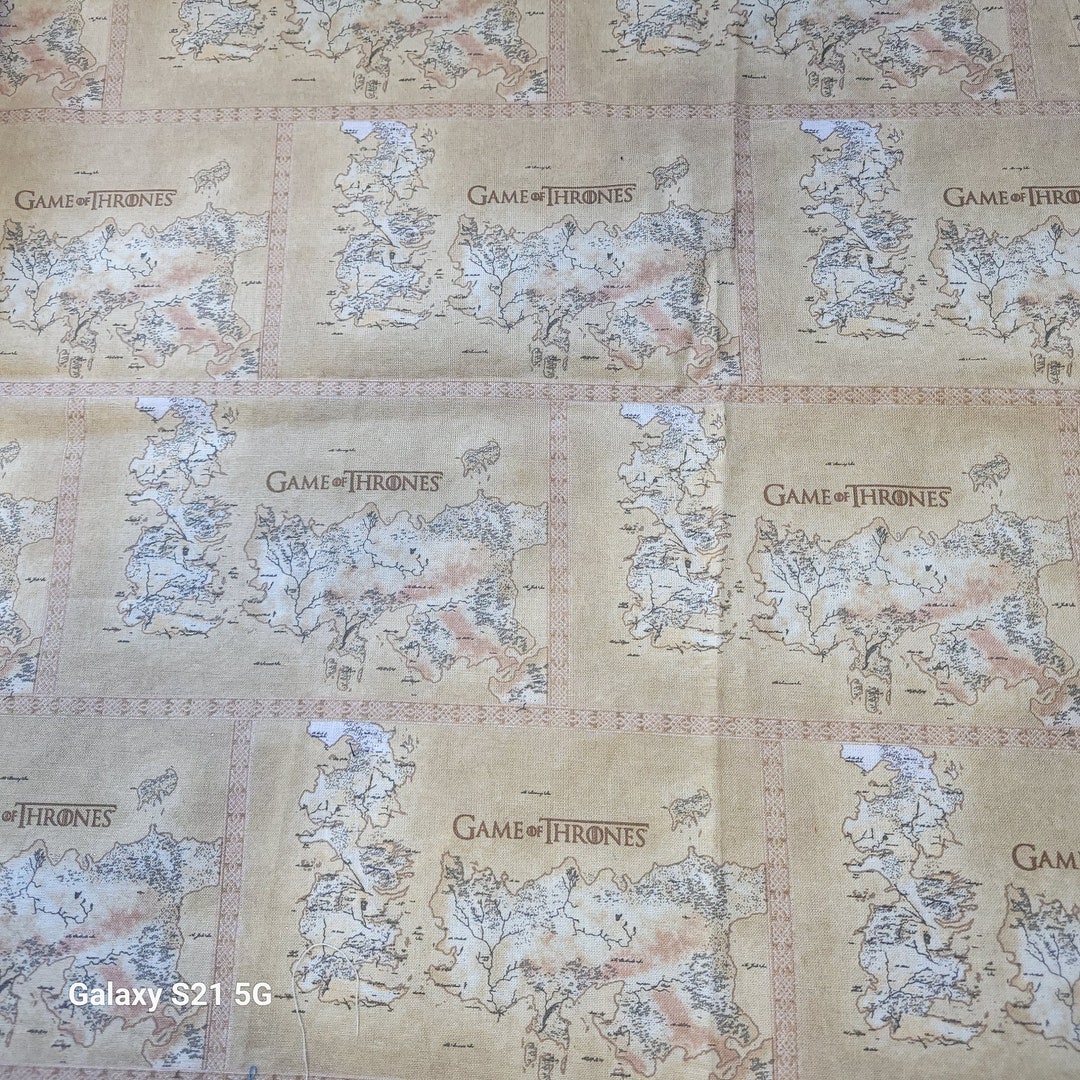 Game of Thrones Map of Westros Fabric CP64270 Cotton - Etsy