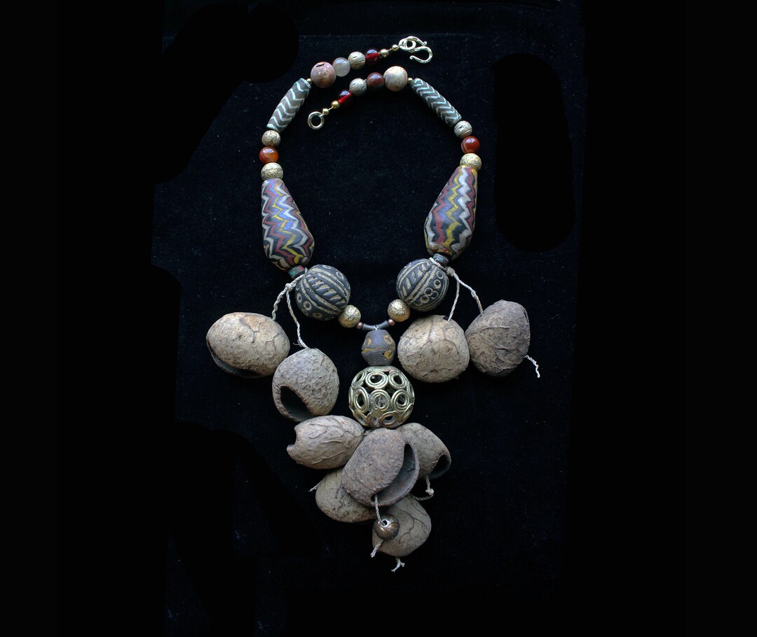Seed Pod Dance Rattlers, Rare Jatim Beads, Yoruba Brass, Ghanaian Brass