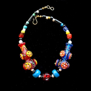 Festival of Color, Texture and Pattern:  Handmade Highly Decorated Art Glass Beads from China and India