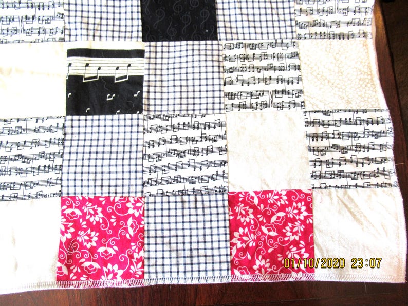 Unfinished Musical Notes Quilt Top: Kids' DIY Project (17x23 In - Etsy