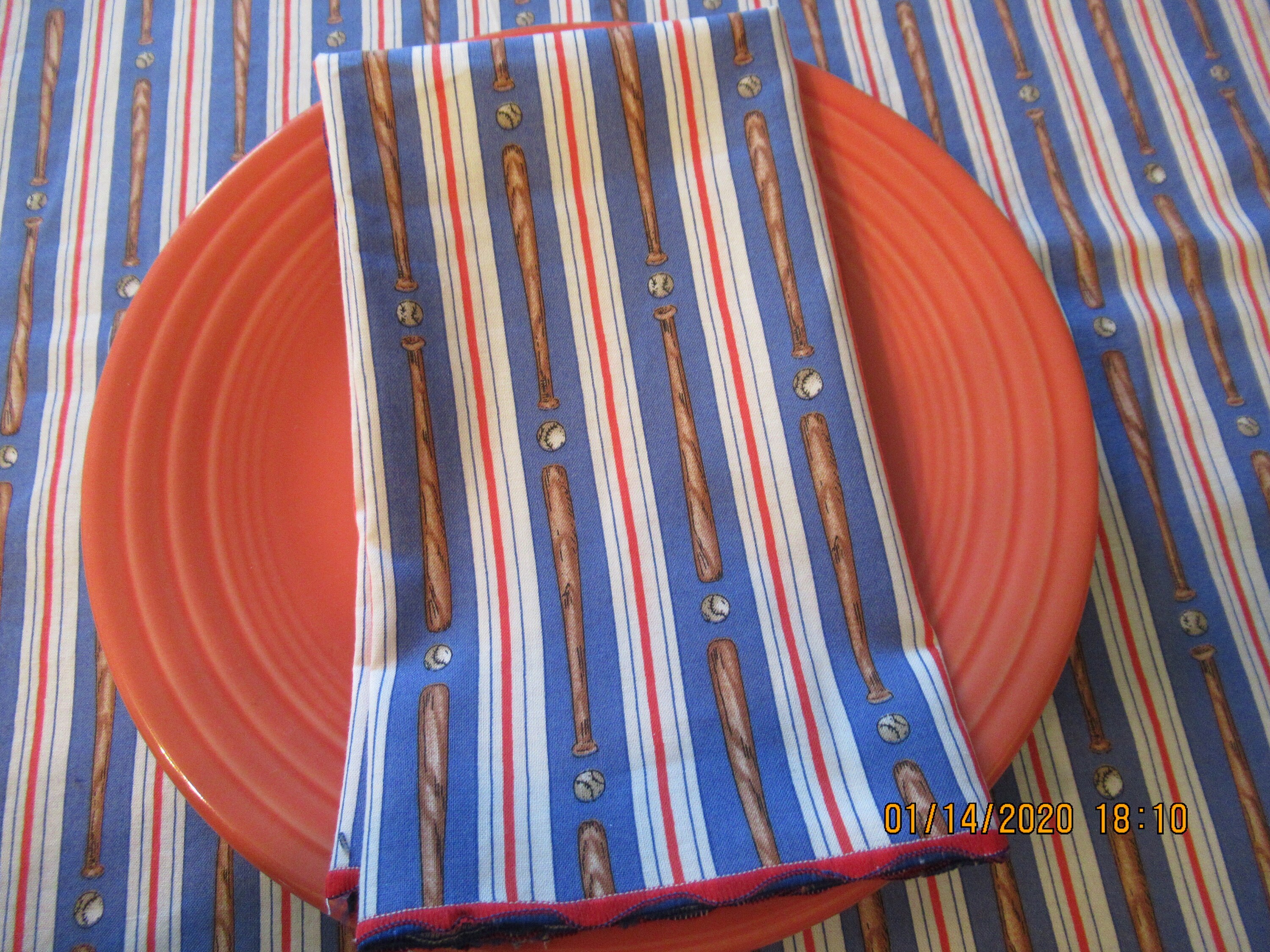 Baseball napkins bats and balls Dinner napkins bento box adult size napkins sold individually