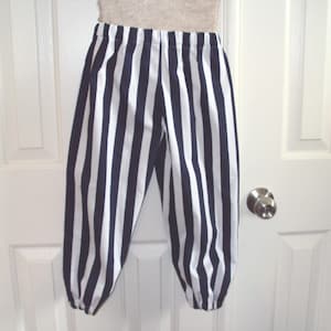 Black   stripe pirate pants,  costume pants , jester pants  can be made in the size you need