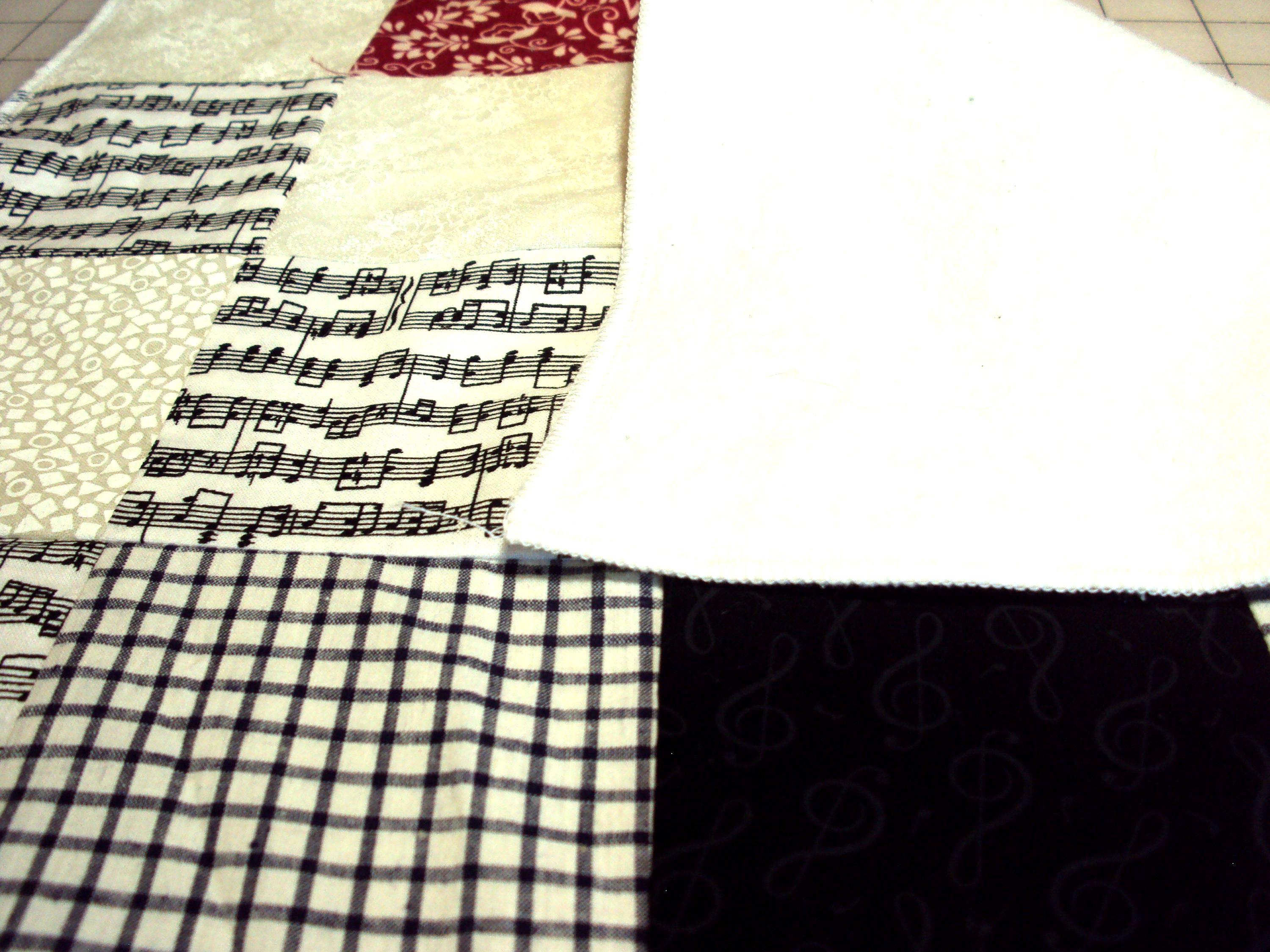 Unfinished Musical Notes Quilt Top: Kids' DIY Project (17x23 In - Etsy