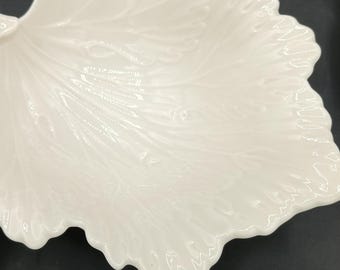 Vintage Lenox Monticello Collection Double Leaf Candy/Nut Dish Holiday Table