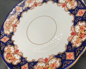 Royal Albert Heirloom Bone China Handled Cake Plate