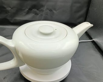 1930's Art Deco White Teapot Bavarian Tea Party