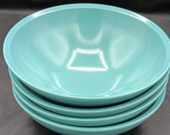 1950's Boonton Ware Fruit Dessert Bowls Vintage Blue Vintage Kitchen