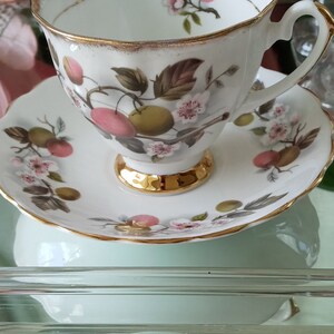 Royal Ardalt Bone China English Teacup Saucer Set Tea Party Flowering Fruit