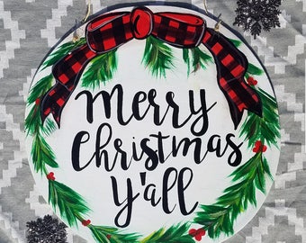 Christmas Wreath Door hanger