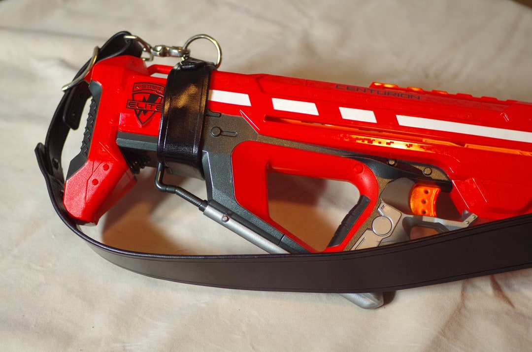 NERF Centurion Mega Blaster Leather Shoulder Sling & Modular Double Mag