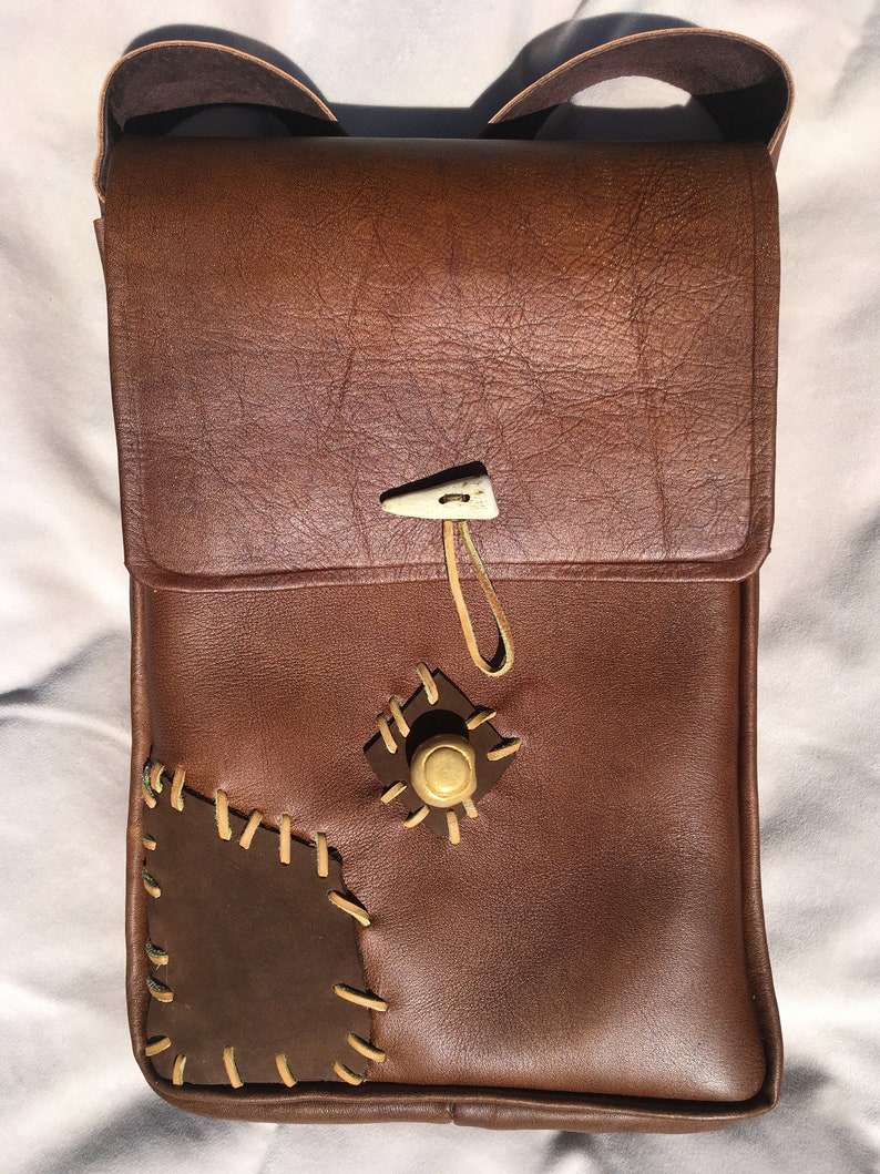 Flynn Rider Satchel Disney Tangled, Disney Cosplay, Rapunzel, Real Leather, Men's Cosplay Accessories, Screen Accurate, Excellent Replica image 5