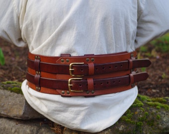 3.5 - 4" Kidney Belt - (Gladiator, Spartan, Kidney, Weight, Dwarf, Ranger, Elf, Barbarian)