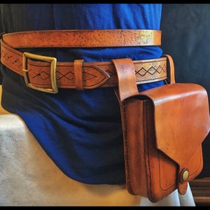 Flynn Rider Satchel, Belts and Pouch - Disney's Tangled - Rapunzel - Cosplay, Disney, Leather, Screen Accurate, Flynn Rider Belts and Pouch