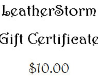 LeatherStorm Gift Certificate