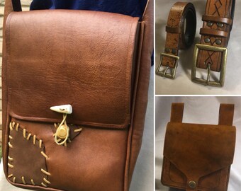 Flynn Rider Satchel Belts and Pouch Disney s Tangled Rapunzel Cosplay Disney Leather Screen Accurate Flynn Rider Belts and Pouch Etsy