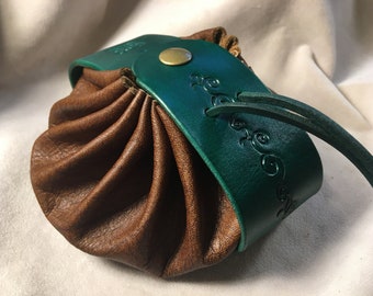 Coin / Dice / Jewelry Pouch, Drawstring & Snap Closure